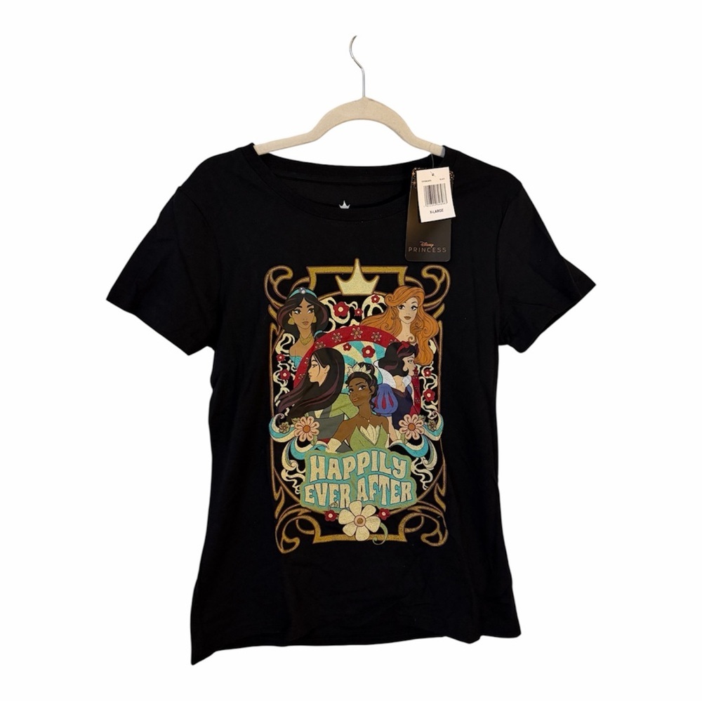 Disney Princess Black T-Shirt